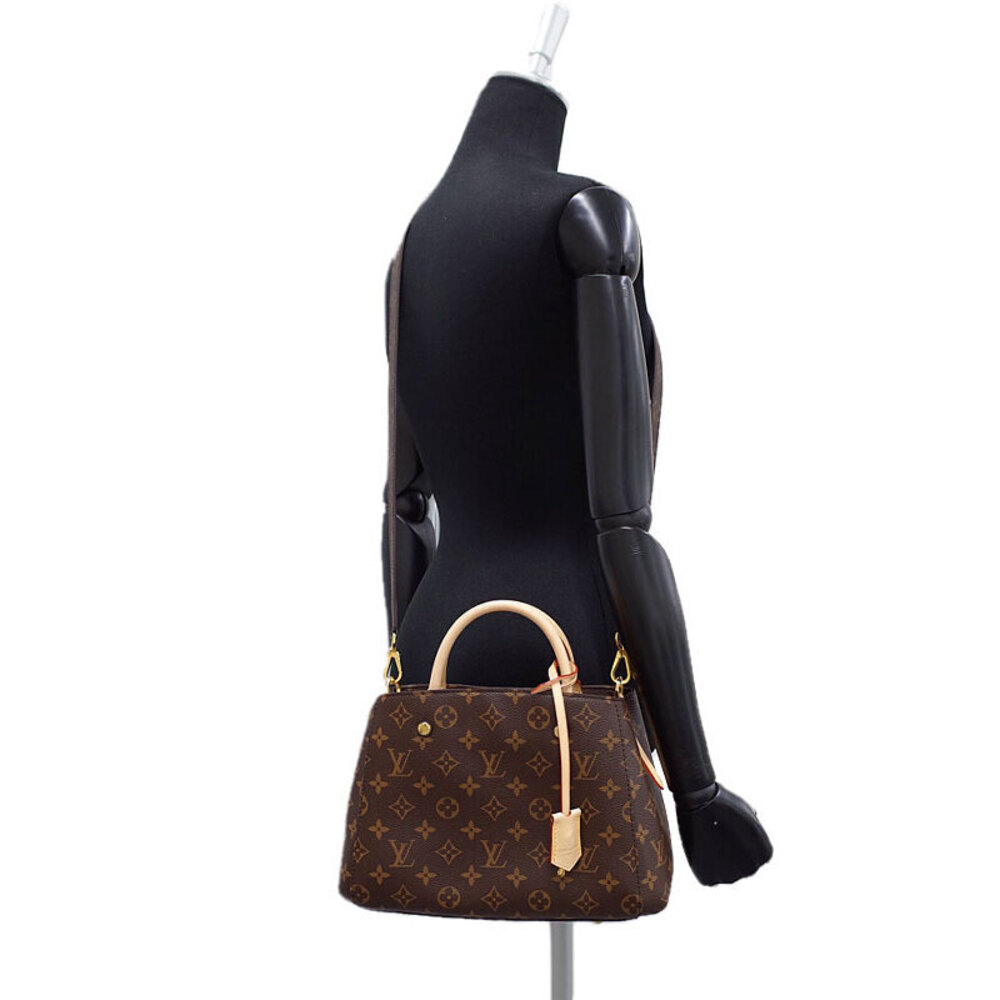 Louis Vuitton Monogram Leather Montaigne 2way Shoulder Bag Brown - Picture 5 of 5